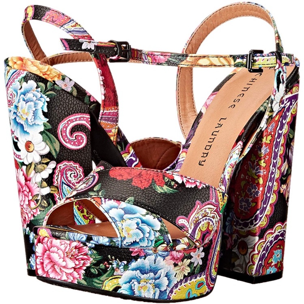 Chinese Laundry Aquarius Paisley Platforms